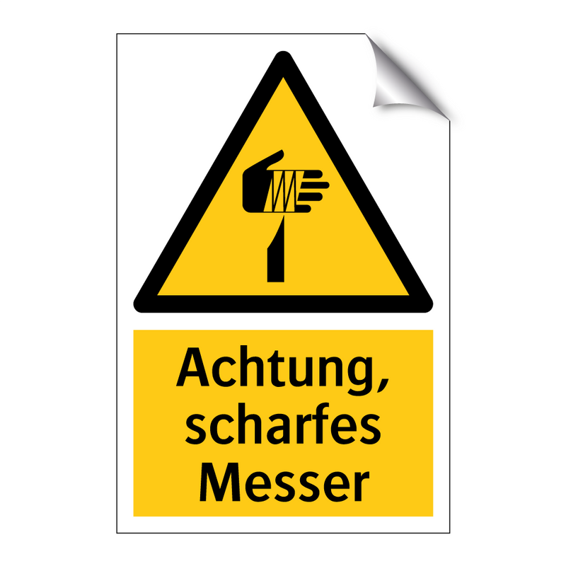 Achtung, scharfes Messer