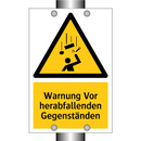 Warnung Vor herabfallenden Gegenständen