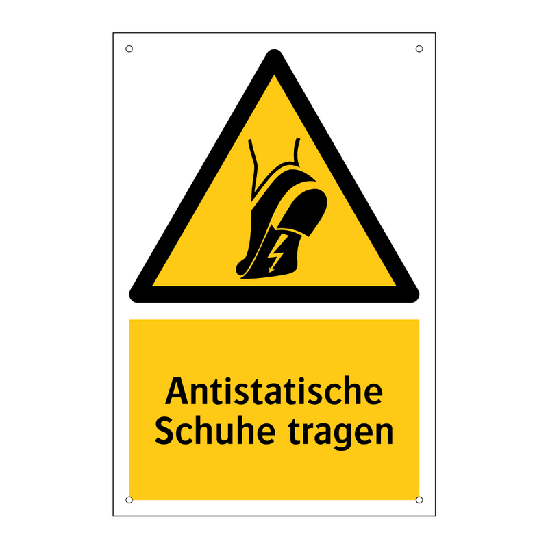 Antistatische Schuhe tragen