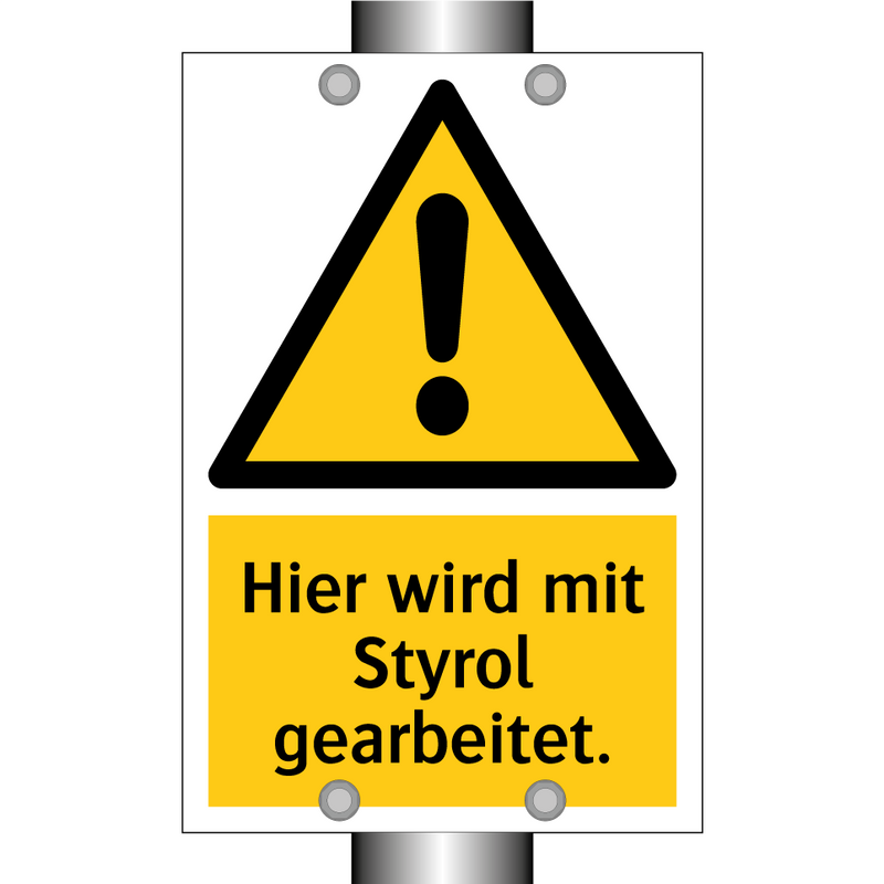 Hier wird mit Styrol gearbeitet.