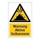 Warnung Aktive Vulkanzone