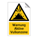 Warnung Aktive Vulkanzone