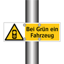 Bei Grün ein Fahrzeug