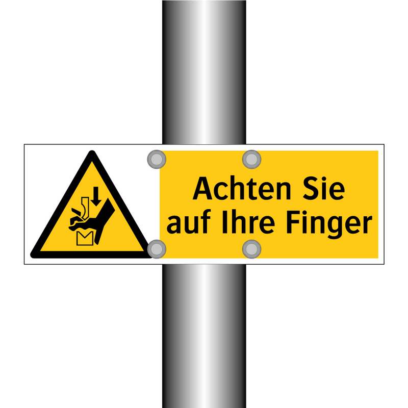 Achten Sie auf Ihre Finger