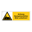 Achtung Navigationsfehler Bitte umkehren!
