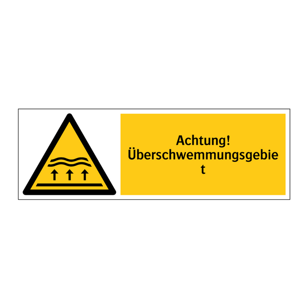 Achtung! Überschwemmungsgebiet