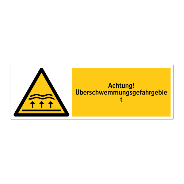 Achtung! Überschwemmungsgefahrgebiet