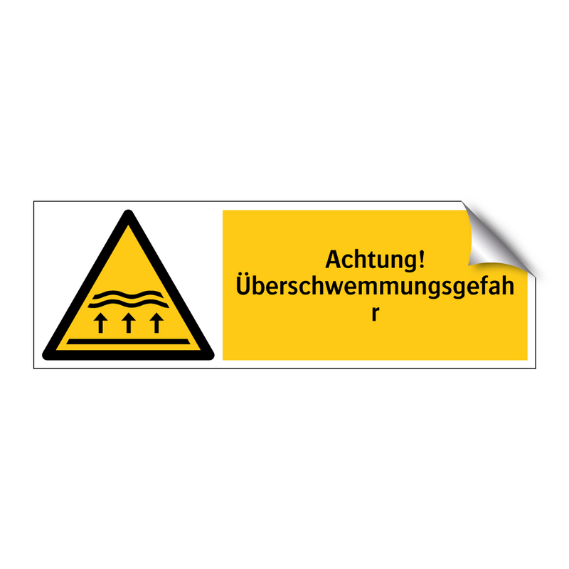 Achtung! Überschwemmungsgefahr