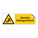 Vorsicht Aufzugsschacht