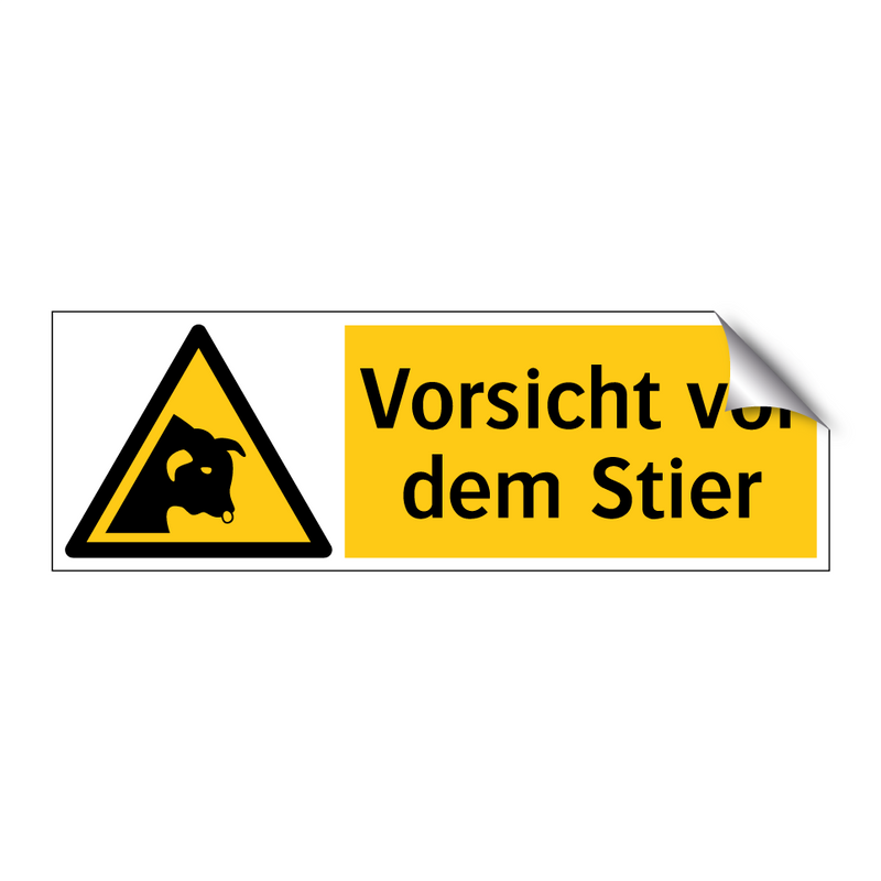 Vorsicht vor dem Stier