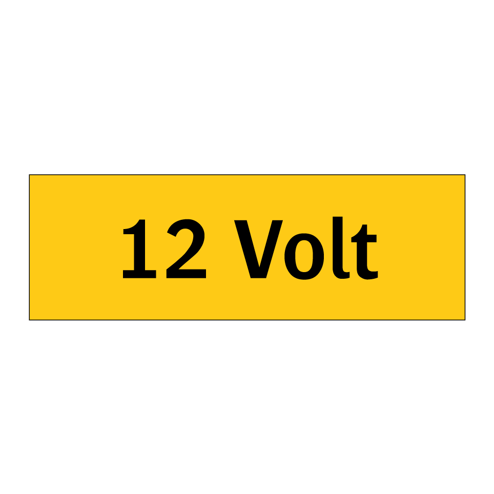 Kauf 12 Volt schild | SignOnline | DE-W69