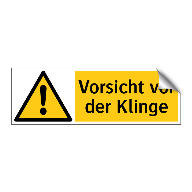 Vorsicht vor der Klinge