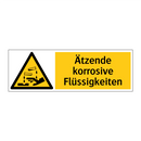Ätzende korrosive Flüssigkeiten