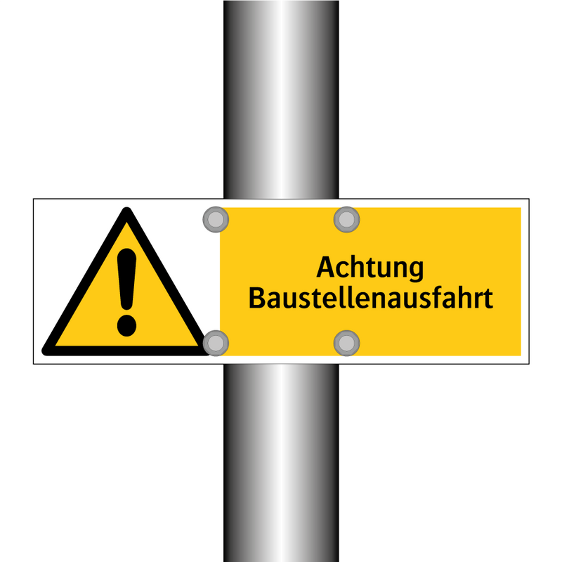 Achtung Baustellenausfahrt