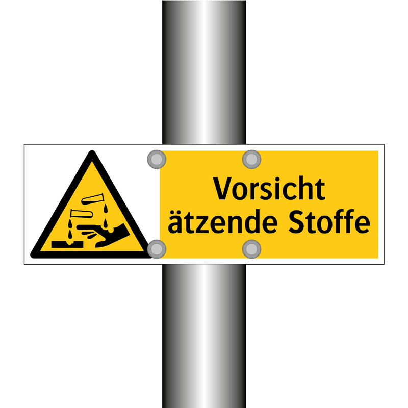 Vorsicht ätzende Stoffe