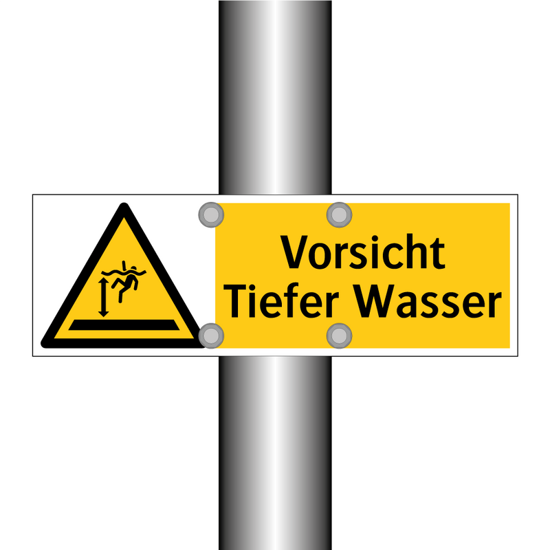 Vorsicht Tiefer Wasser