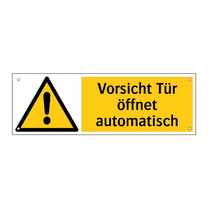 Vorsicht Tür öffnet automatisch