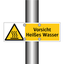 Vorsicht Heißes Wasser