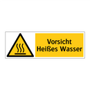 Vorsicht Heißes Wasser