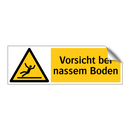 Vorsicht bei nassem Boden