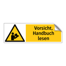 Vorsicht, Handbuch lesen