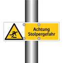 Achtung Stolpergefahr