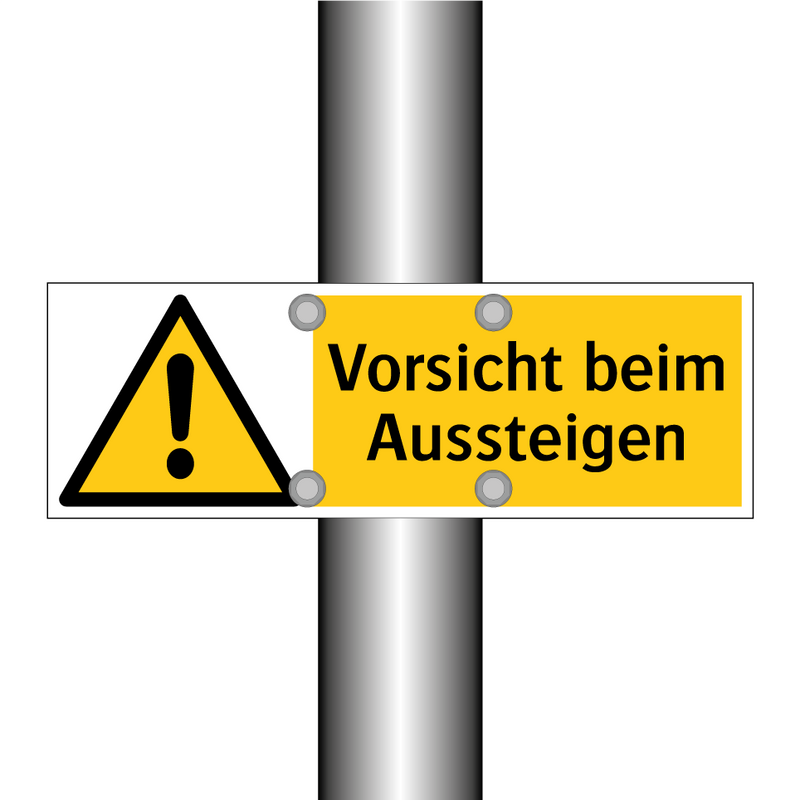 Vorsicht beim Aussteigen