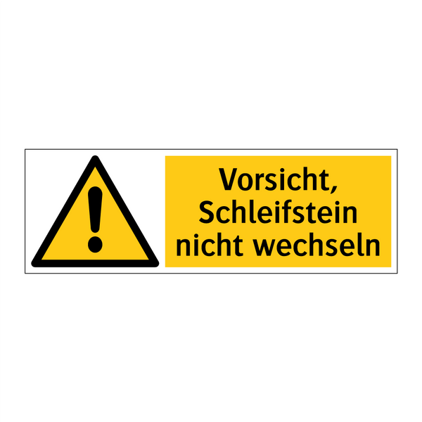 Vorsicht, Schleifstein nicht wechseln