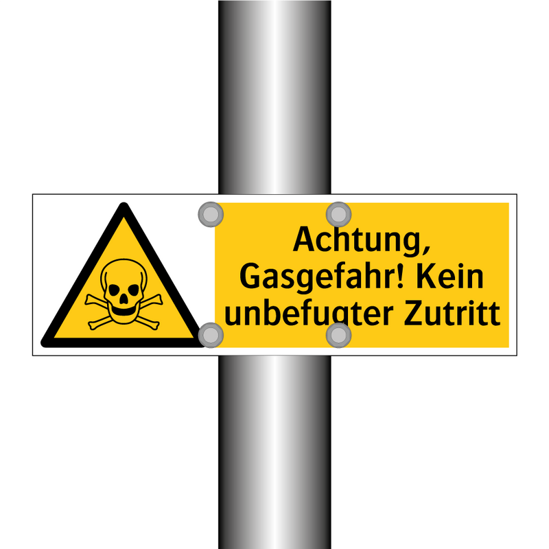 Achtung, Gasgefahr! Kein unbefugter Zutritt