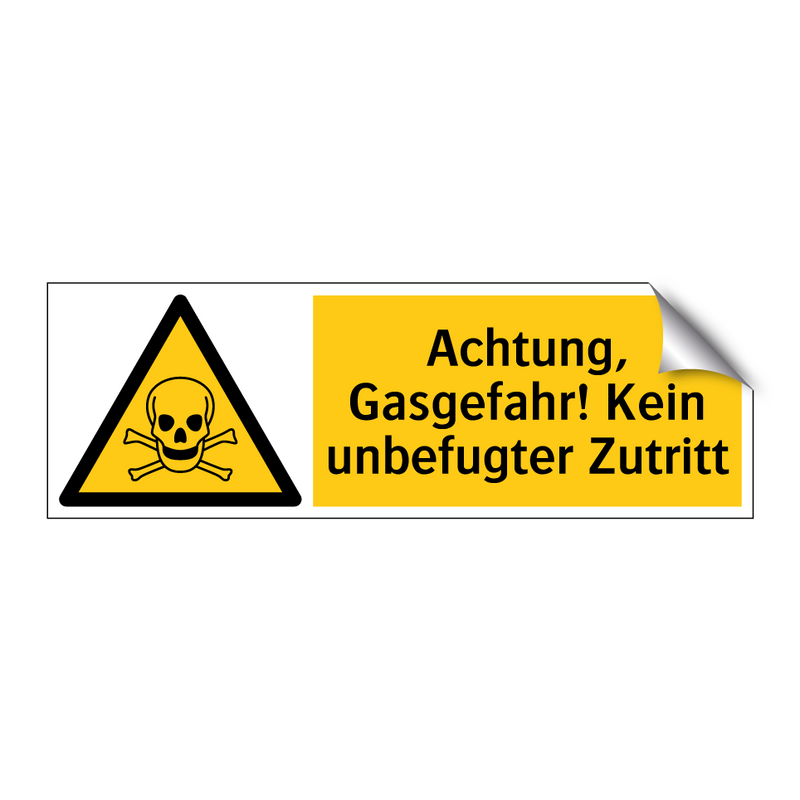 Achtung, Gasgefahr! Kein unbefugter Zutritt