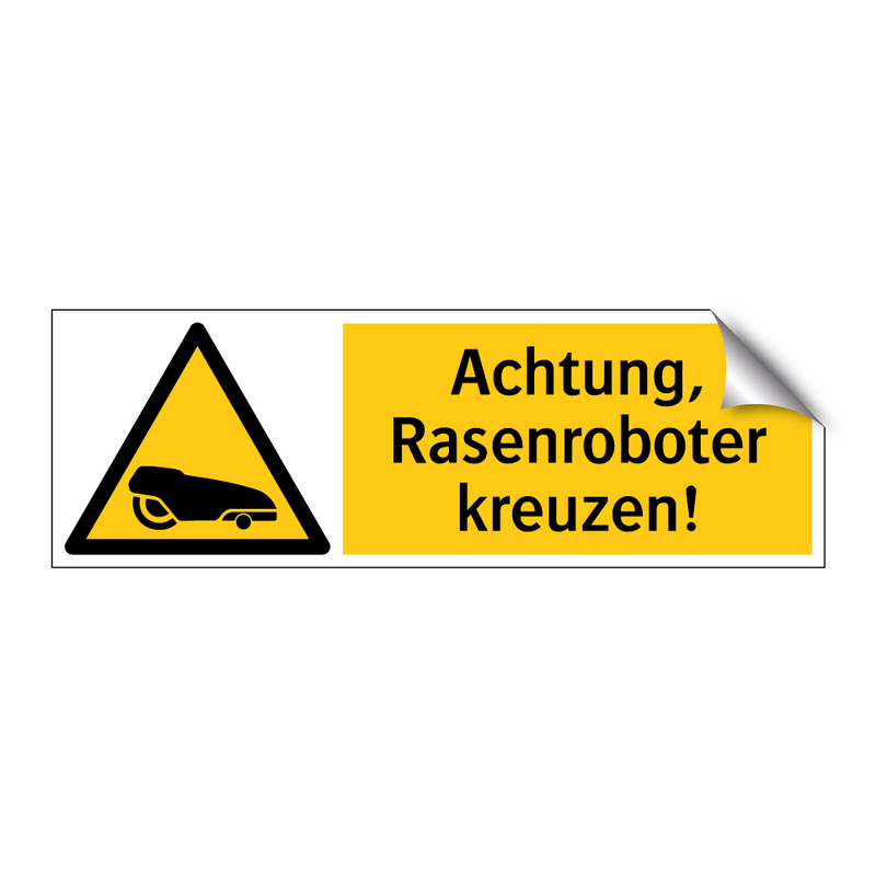 Achtung, Rasenroboter kreuzen!