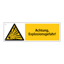 Achtung, Explosionsgefahr!