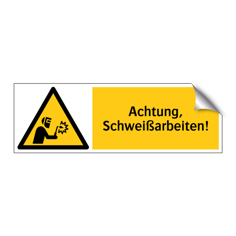 Achtung, Schweißarbeiten!