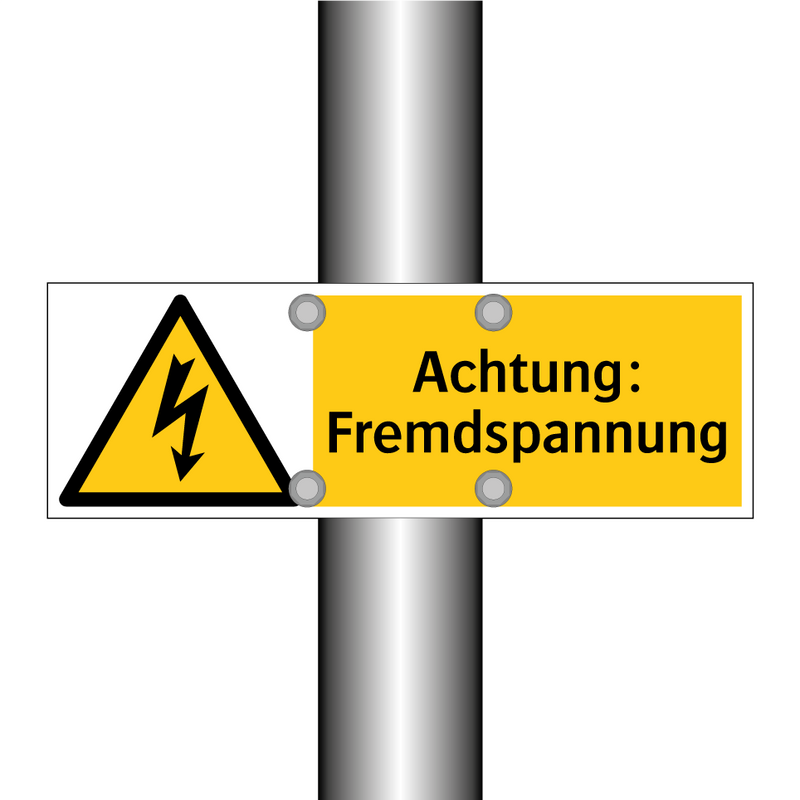 Achtung: Fremdspannung