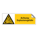 Achtung: Explosionsgefahr