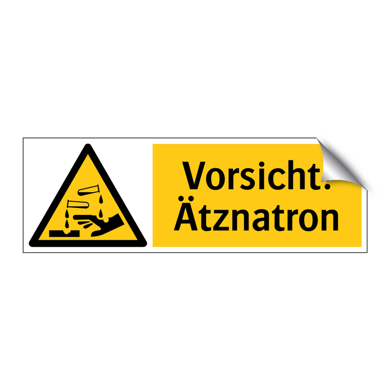 Vorsicht! Ätznatron