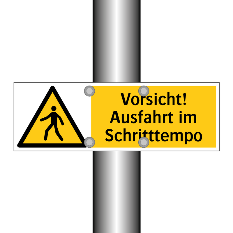 Vorsicht Ausfahrt, Weiss, Schild Oder Aufkleber Mit Uv-Schutz - KUETRV Vorsicht Ausfahrt, Weiss, Schild Oder Aufkleber Mit Uv-Schutz - KUETRV