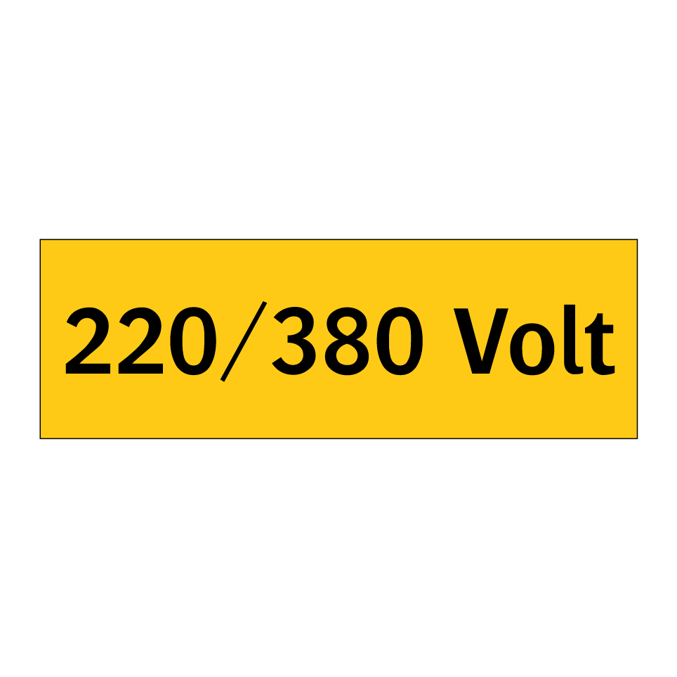 Kauf 220/380 Volt schild | SignOnline | DE-W74
