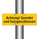 Achtung! Geerdet und kurzgeschlossen
