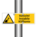 Vorsicht! Instabile Kliffkante