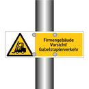 Firmengebäude Vorsicht! Gabelstaplerverkehr