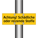 Achtung! Schädliche oder reizende Stoffe