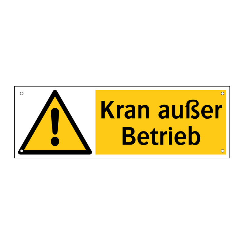 Kran außer Betrieb