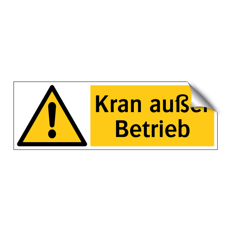 Kran außer Betrieb