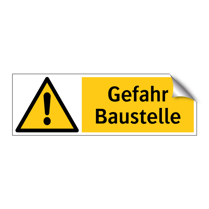 Gefahr Baustelle