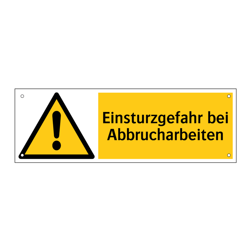 Einsturzgefahr bei Abbrucharbeiten