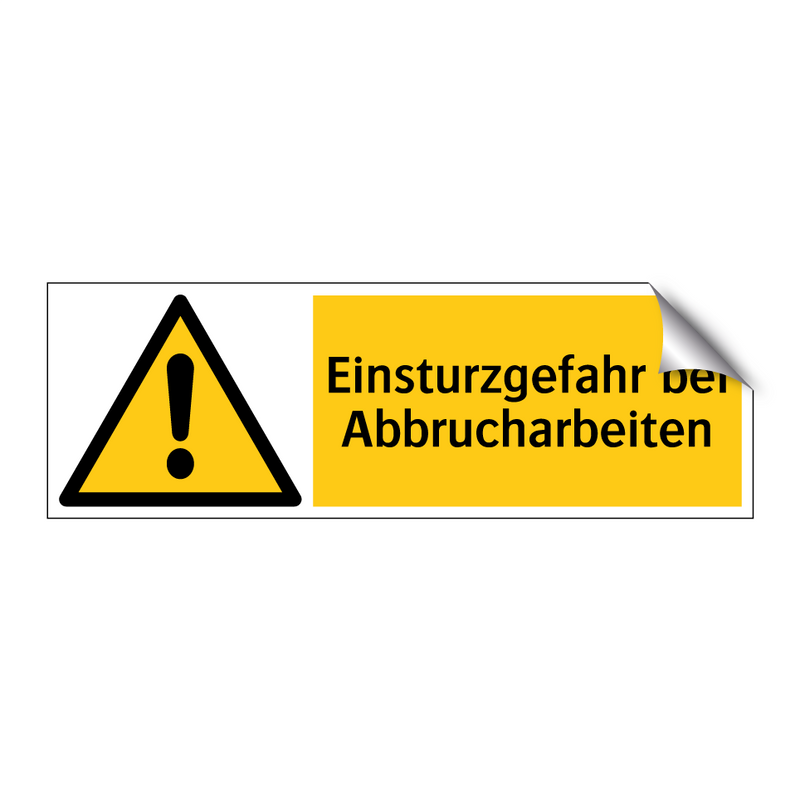 Einsturzgefahr bei Abbrucharbeiten