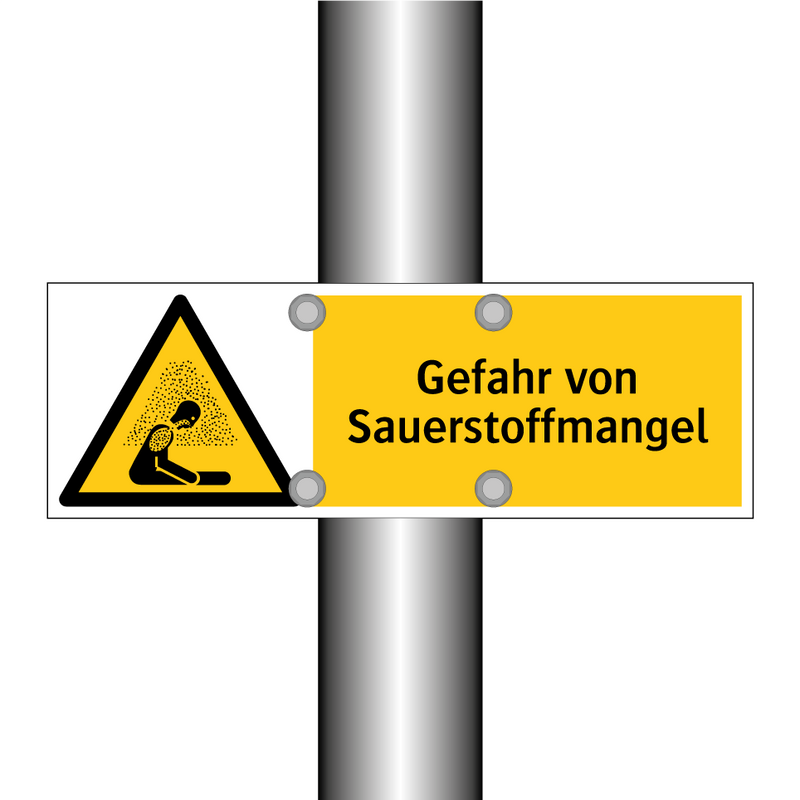 Gefahr von Sauerstoffmangel
