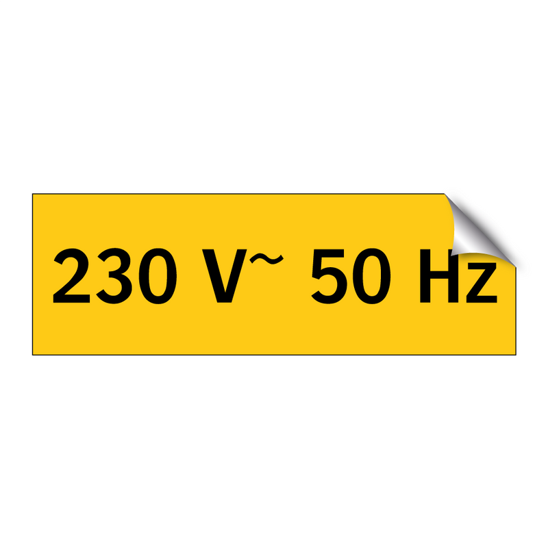 230 V~ 50 Hz