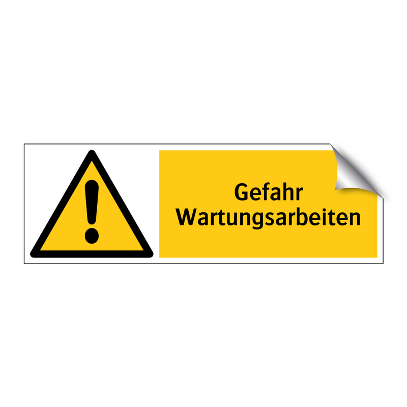 Gefahr Wartungsarbeiten